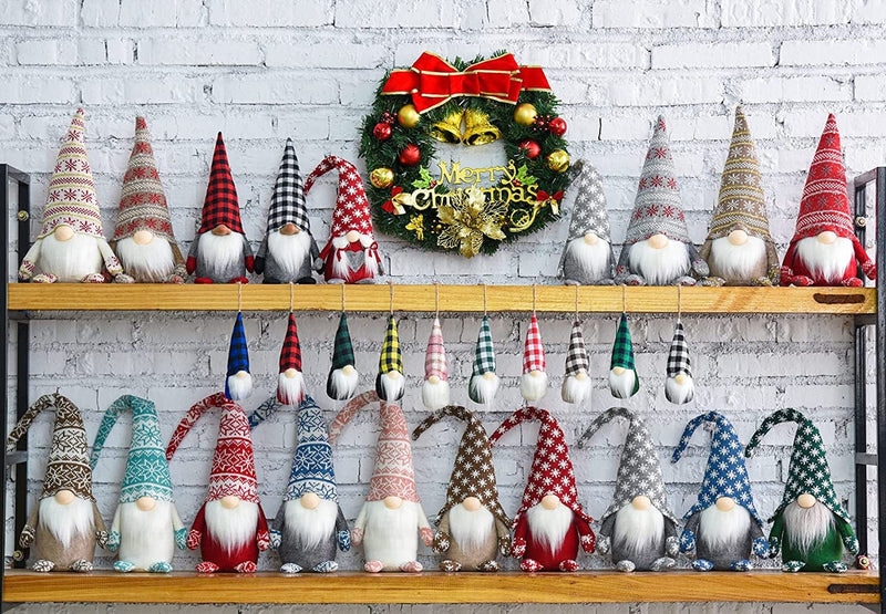 Funoasis Handmade Christmas Plush Gnomes Home Tomte Gnome for All Seasons Swedish Dwarf Figurine Coffee Corner Decorations 19 Inches (Pink) Home & Garden > Decor > Seasonal & Holiday Decorations SR Crafts Co., Ltd   