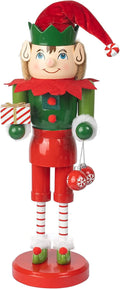 FUNPENY 7 Inch Christmas Decorations Nutcracker, 3 Pack Gnome Handmade Wooden Elves Traditional Nutcrackers, Christmas Collectible Decors for Indoor Home Kitchen Table Xmas Ornaments Home & Garden > Decor > Seasonal & Holiday Decorations FUNPENY 14 in Elf  