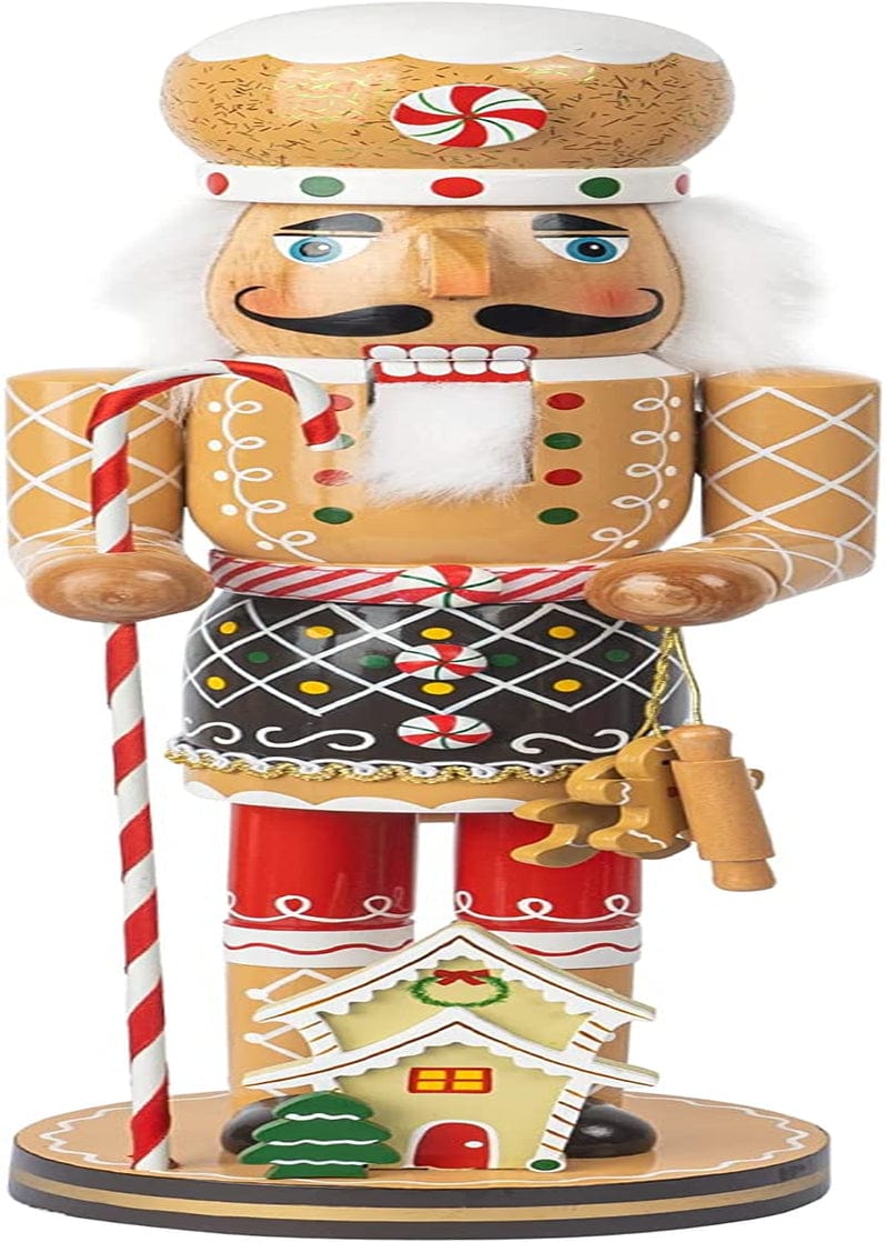 FUNPENY 7 Inch Christmas Decorations Nutcracker, 3 Pack Gnome Handmade Wooden Elves Traditional Nutcrackers, Christmas Collectible Decors for Indoor Home Kitchen Table Xmas Ornaments Home & Garden > Decor > Seasonal & Holiday Decorations FUNPENY 16 in Gingerbread Man  