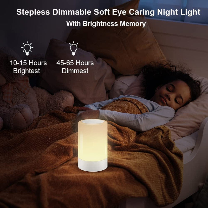 G Keni Nursery Night Light for Babies, LED Bedside Touch Sensor Lamp for Kids Breastfeeding and Sleep Aid, USB Rechargeable Nursery Lamp Dimmable Warm Night Light, Soft Eye Caring Home & Garden > Lighting > Night Lights & Ambient Lighting G Keni   