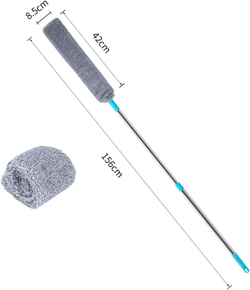 Gaps Dust Mop Microfiber under Furniture & Appliance Mop with Extendable Stainless Steel Pole Wet and Dry Cleaning Tools Gap Dusters for Sofa Bed Furniture Bottom Home & Garden > Household Supplies > Household Cleaning Supplies Foviza   