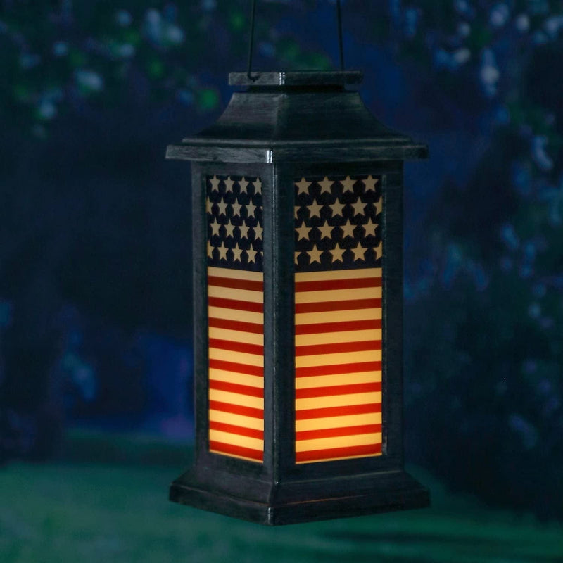 Garden Decorative Solar Lanterns Outdoor Waterproof Hanging Lamp,American Flag Independence Day National Day Home & Garden > Lighting > Lamps NINGBO CHANG QING HOME DECOR CO.,LTD   