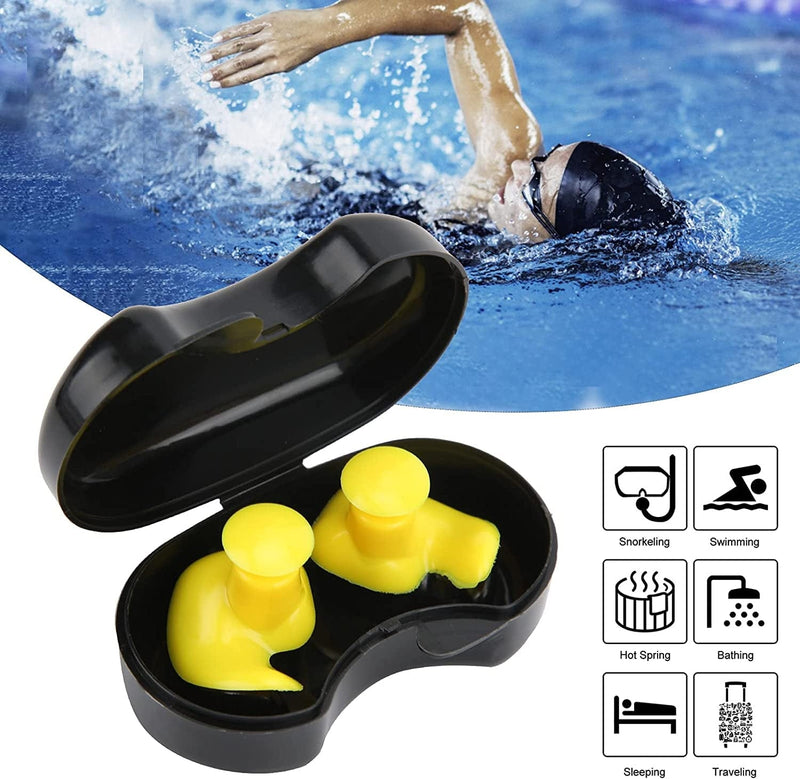 Garsentx Earplug, Silicone Dust‑Proof Spiral Earplug, with Black Box Swimming Accessory Sporting Goods > Outdoor Recreation > Boating & Water Sports > Swimming Garsentx   