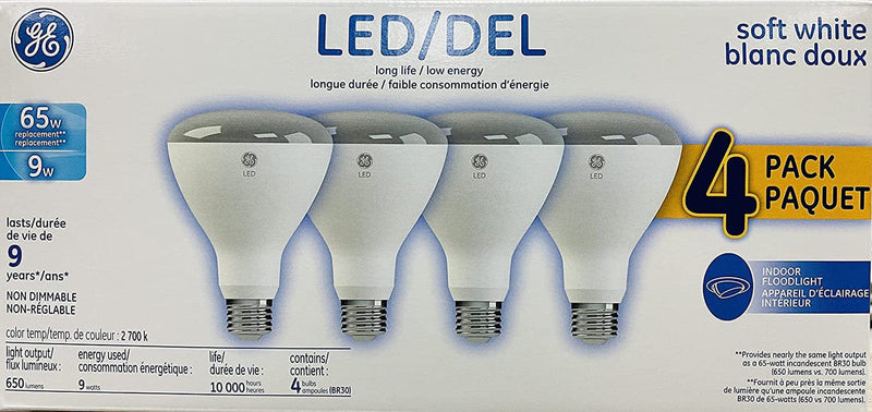 GE LED 65W BR30 Soft White Flood Light (4-Pk.) Home & Garden > Lighting > Flood & Spot Lights General Electric   