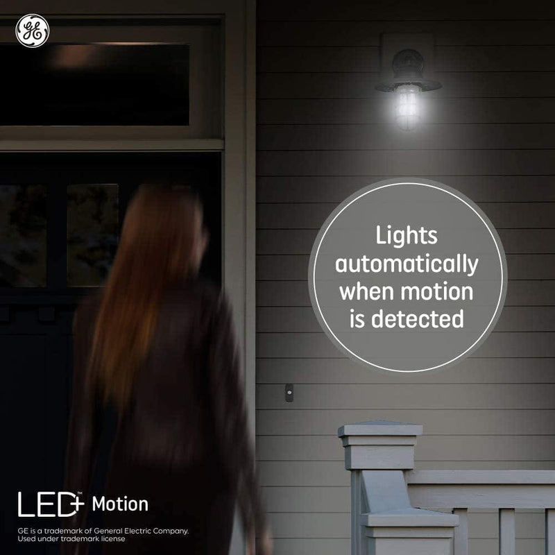 GE LED+ Motion Sensor Light Bulbs, Warm White, Security Light, PAR38 Outdoor Floodlight Bulb (2 Pack) Home & Garden > Lighting > Flood & Spot Lights GE Lighting, a Savant Company   