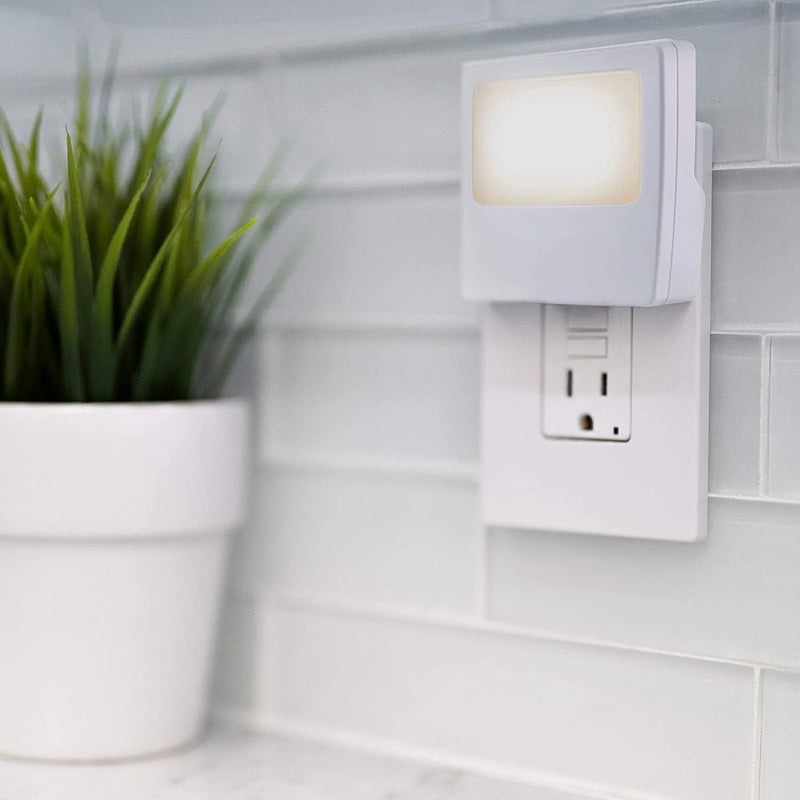GE White Always-On LED Night Light, Plug into Wall, Compact, Soft Glow, Ul-Listed, Ideal for Bedroom, Nursery, Bathroom, Hallway, 11311, 2 Pack Home & Garden > Lighting > Night Lights & Ambient Lighting GE   