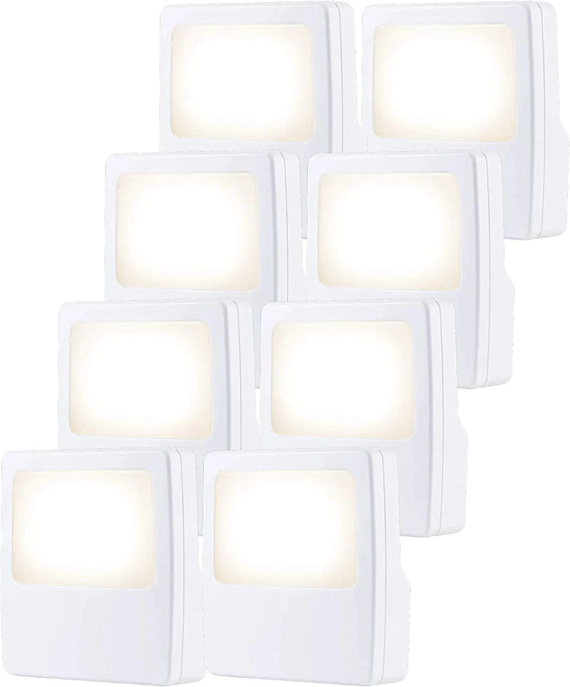 GE White Always-On LED Night Light, Plug into Wall, Compact, Soft Glow, Ul-Listed, Ideal for Bedroom, Nursery, Bathroom, Hallway, 11311, 2 Pack