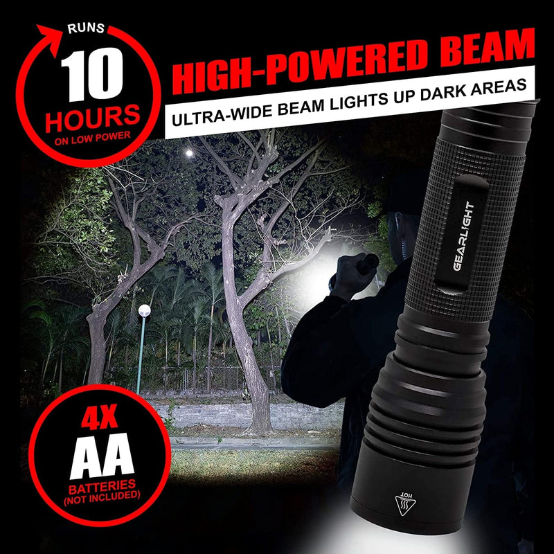 Gearlight S2000 LED Flashlight - Super Bright, Powerful, Mid-Size Tactical Flashlights with High Lumens for Outdoor Activity & Emergency Use Hardware > Tools > Flashlights & Headlamps > Flashlights GearLight   