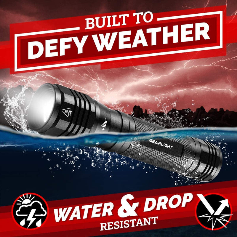 Gearlight S2500 LED Flashlight - Extremely Bright, Powerful Tactical Flashlights with High Lumens for Camping, Emergency & Everyday Use﻿ Hardware > Tools > Flashlights & Headlamps > Flashlights GearLight   