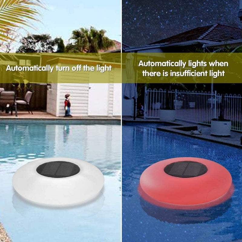 GEEDIAR Floating Pool Lights Solar Swimming Pool Light with 16 Color Changing Outdoor Decorations Light Waterproof LED Lights for Patio,Garden and Pool Home & Garden > Pool & Spa > Pool & Spa Accessories GEEDIAR   