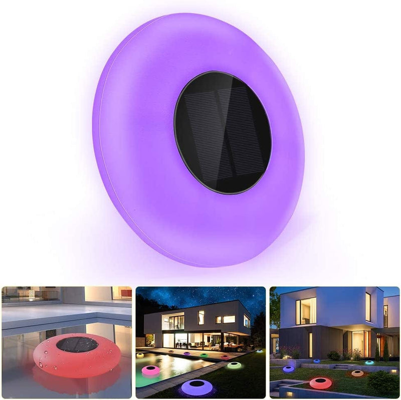 GEEDIAR Floating Pool Lights Solar Swimming Pool Light with 16 Color Changing Outdoor Decorations Light Waterproof LED Lights for Patio,Garden and Pool Home & Garden > Pool & Spa > Pool & Spa Accessories GEEDIAR B version  