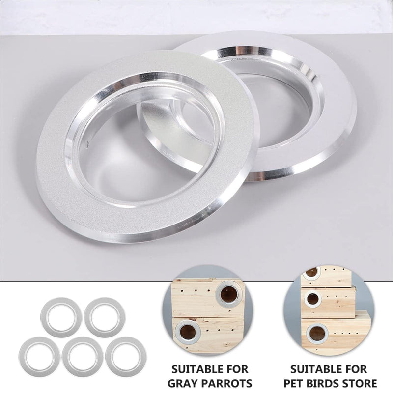 Generic 5Pcs House Metal Rings Parts Wood Replacement Guard Cockatiel Mm Wooden Parrot Conure Ring Bird anti Accessories Bite Window Squirrel Anti- round Frame Cage Anti-Bite Nest Nesting Animals & Pet Supplies > Pet Supplies > Bird Supplies > Bird Cages & Stands generic   