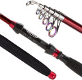 Ghosthorn Fishing Rod and Reel Combo, Telescopic Fishing Pole Kit for Men Collapsible Portable Fishing Gear Starter Compact Travel Pole with Carrier Bag for Freshwater Saltwater Fishing Gifts for Men Women Sporting Goods > Outdoor Recreation > Fishing > Fishing Rods Ghosthorn ONLY Fishing Rod (NOT Include Reel) 2.1M - 6.89FT 