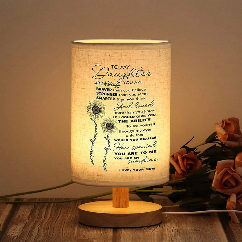 Gifts for Daughter from Mom- Table Lamp for Daughter, Night Light Christmas Birthdays Wedding Graduation Gifts- Idea Gifts for Daughter Home & Garden > Lighting > Night Lights & Ambient Lighting WSYEAR To my daughter from mom  