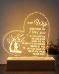 Gifts for Wife Christmas Gift Ideas Engraved Night Light, Wife Gifts 6.9 Inch Light Lamp Wedding Anniversary Birthday Christmas Gifts for Wife Home & Garden > Lighting > Night Lights & Ambient Lighting Calibron Gifts for Wife  