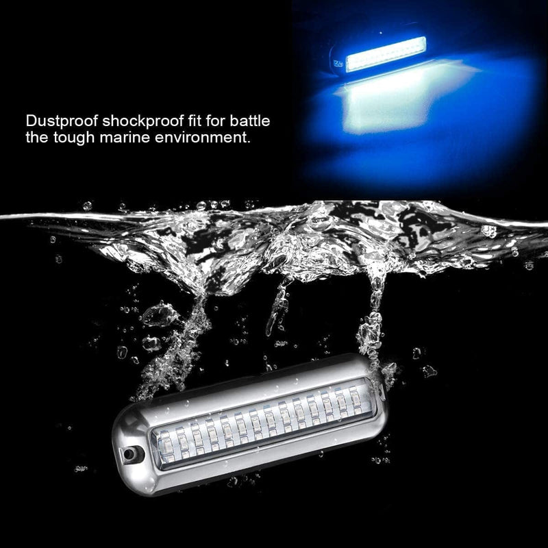 Gilat 50W 42 Leds Boat Transom Light Stainless Steel Waterproof Marine Boat Underwater Pontoon Transom Lamp Universal,White Home & Garden > Pool & Spa > Pool & Spa Accessories Gilat   