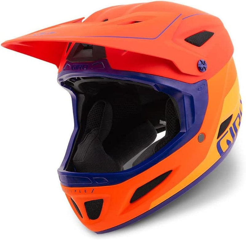 Giro Disciple MIPS Adult Mountain Cycling Helmet Sporting Goods > Outdoor Recreation > Cycling > Cycling Apparel & Accessories > Bicycle Helmets Giro Matte Vermillion/Flame/Purple (2017) Extra Small (51-53 cm) 