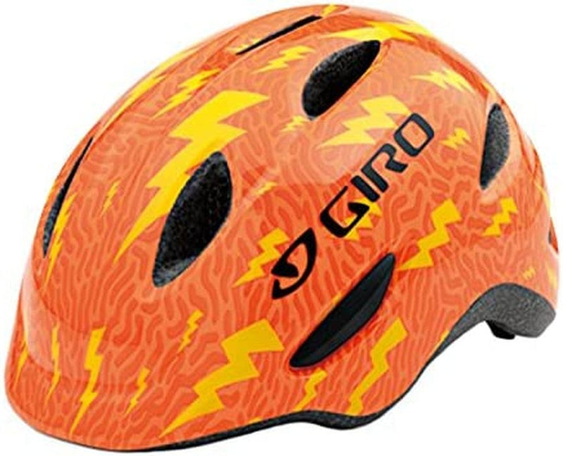 Giro Scamp Youth Recreational Cycling Helmet Sporting Goods > Outdoor Recreation > Cycling > Cycling Apparel & Accessories > Bicycle Helmets Giro Flame/Lightening Bolts (Discontinued) X-Small (45-49 cm) 
