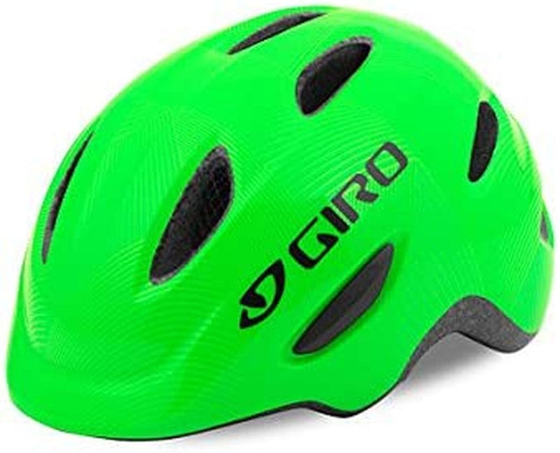 Giro Scamp Youth Recreational Cycling Helmet Sporting Goods > Outdoor Recreation > Cycling > Cycling Apparel & Accessories > Bicycle Helmets Giro Green/Lime Lines (Discontinued) X-Small (45-49 cm) 