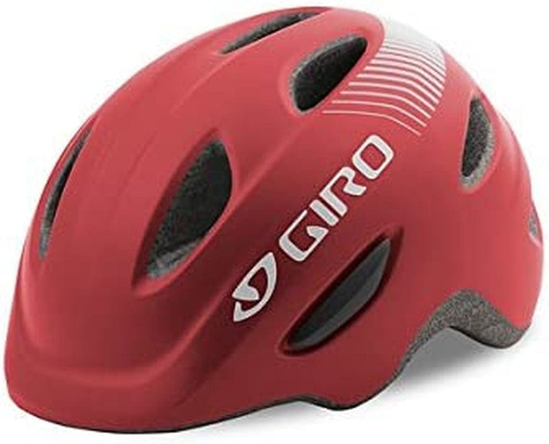 Giro Scamp Youth Recreational Cycling Helmet Sporting Goods > Outdoor Recreation > Cycling > Cycling Apparel & Accessories > Bicycle Helmets Giro Matte Dark Red (Discontinued) Small (49-53 cm) 