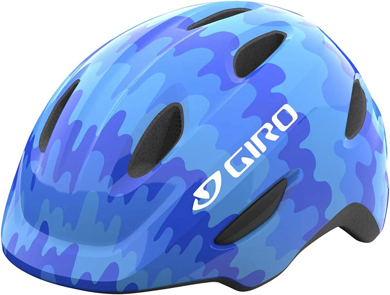 Giro Scamp Youth Recreational Cycling Helmet Sporting Goods > Outdoor Recreation > Cycling > Cycling Apparel & Accessories > Bicycle Helmets Giro Blue Splash (Discontinued) X-Small (45-49 cm) 