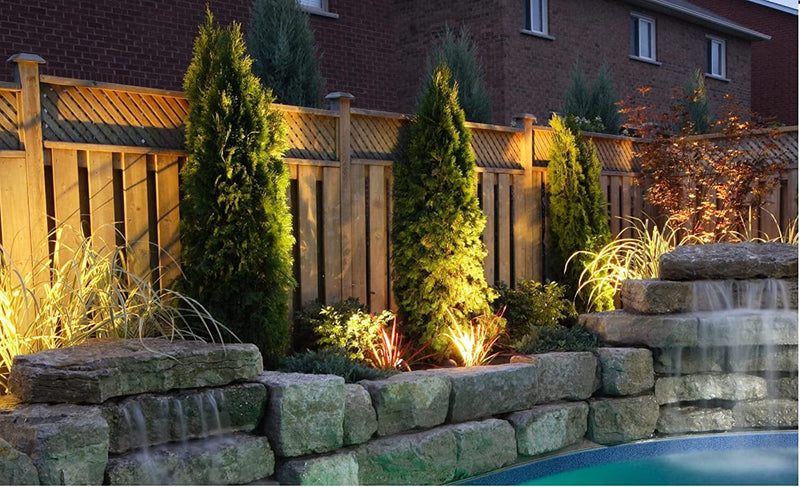 GKOLED 12W Outdoor Waterproof LED Garden Security Floodlight, 900Lumens, 80CRI, 2700K, 12V AC/DC, 1/2 Knuckle Mount, UV Resistant