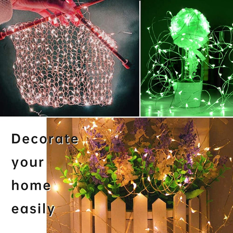 Gladpaws Fairy Lights,12 Pack Christmas LED Fairy Lights Battery Operated,7 Feet 20 LED Flexible Firefly Starry Moon String Lights for DIY Wedding Party Bedroom Christmas Decoration (Multi-Colored) Home & Garden > Lighting > Light Ropes & Strings Gladpaws   