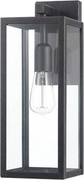 Globe Electric 44176 1-Light Outdoor Indoor Wall Sconce, Matte Black, Glass Panes, Weather Resistant, Wall Lighting, Wall Lamp Dimmable, Kitchen Sconces Wall Lighting, Home Improvement, Porch Light Home & Garden > Lighting > Light Ropes & Strings Globe Electric Brushed Dark Bronze  