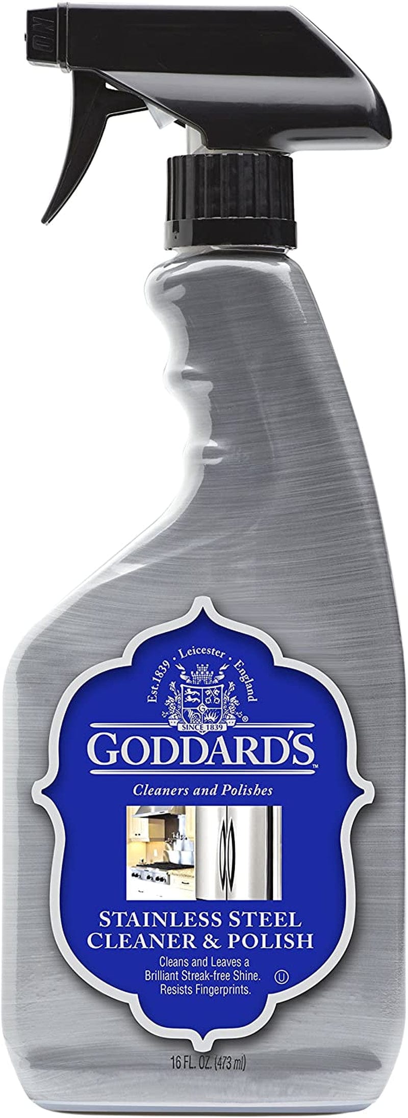 Goddard'S Stainless Steel Cleaner Spray – Non-Abrasive Stainless Steel Kitchen Sink, Appliances & Dishwasher Cleaner to Remove Stains & Grease – Stainless Steel Household Cleaning Supplies (23 Oz) Home & Garden > Household Supplies > Household Cleaning Supplies Goddards 16 Fl Oz  