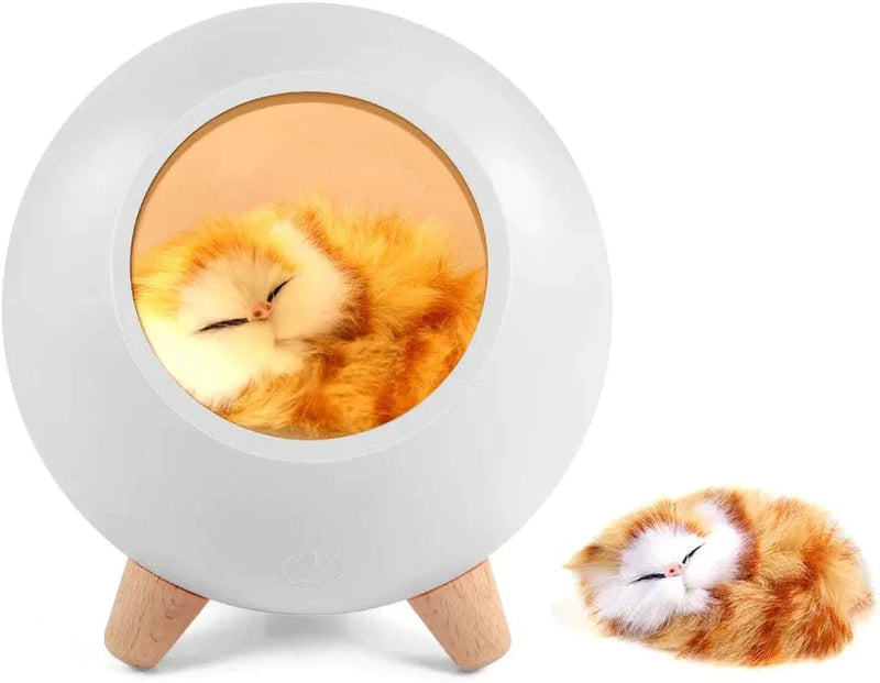 Goline Cat Lover Gifts for Women, Cat Night Light for Wife Mom Teen Girls,Cute Cat House Birthday Gifts(White).
