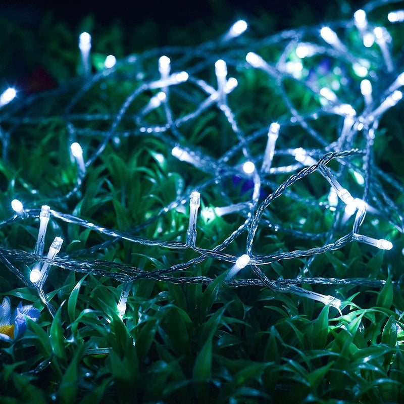 Goodlights 33Ft 100 LED String Lights Indoor Outdoor, Waterproof Twinkle Fairy String Lights Plug In, 8 Lighting Modes White Christmas Lights for Bedroom, Xmas Tree, Garden, Wedding Party Decoration Home & Garden > Lighting > Light Ropes & Strings GoodLights   