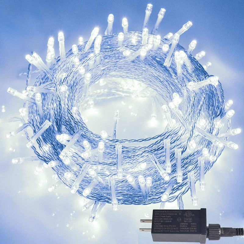 Goodlights 33Ft 100 LED String Lights Indoor Outdoor, Waterproof Twinkle Fairy String Lights Plug In, 8 Lighting Modes White Christmas Lights for Bedroom, Xmas Tree, Garden, Wedding Party Decoration Home & Garden > Lighting > Light Ropes & Strings GoodLights White 33ft 