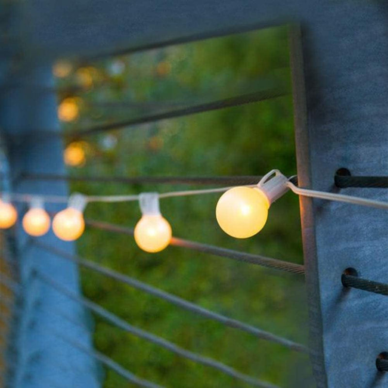 GOOTHY G40 Frosted White Globe Lights Bulbs, Outdoor G40 Globe Replacement Bulbs for Patio Outdoor String Lights, 5 Watts, C7/ E12 Candelabra Base- 25 Pack Home & Garden > Lighting > Light Ropes & Strings GOOTHY   