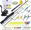 Goture Ultralight Ice Fishing Rod with Cork Handle, 28/32 Inch Ice Spinning Rod, High Visibility Twin Tip Ice Fishing Pole, 2 Different Actions in One Rod - Graphite & Fiberlass Sporting Goods > Outdoor Recreation > Fishing > Fishing Rods Goture #3: 27" Ice Rod Kit - ML /M- Graphite  