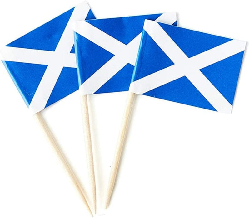 Greece Flag Greek Small Toothpick Mini Stick Flags Decorations (100 Pcs) Home & Garden > Decor > Seasonal & Holiday Decorations Mflagperft Scotland  