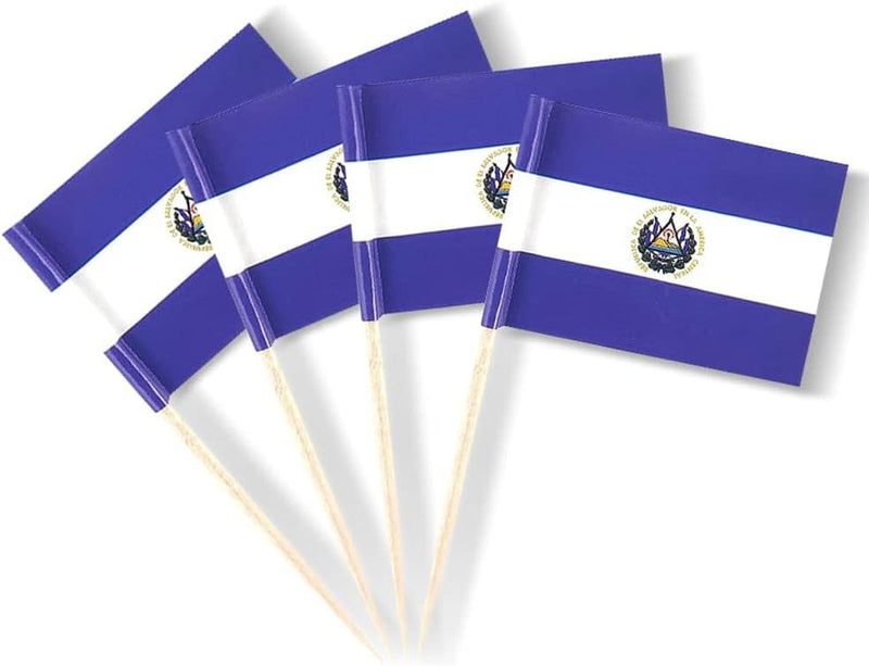 Greece Flag Greek Small Toothpick Mini Stick Flags Decorations (100 Pcs) Home & Garden > Decor > Seasonal & Holiday Decorations Mflagperft Salvador  