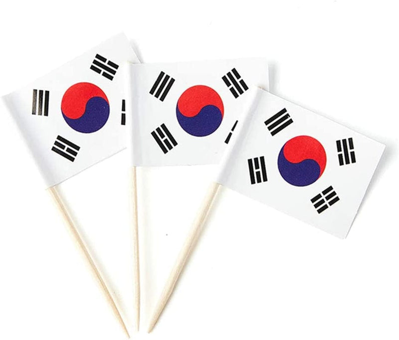 Greece Flag Greek Small Toothpick Mini Stick Flags Decorations (100 Pcs) Home & Garden > Decor > Seasonal & Holiday Decorations Mflagperft South Korea  