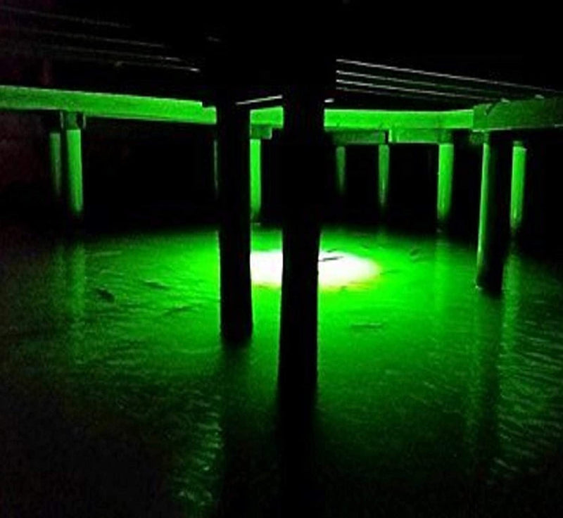Green Blob Outdoors New Underwater Fishing Light LED for Docks 7500 or 15000 Lumen with 110 Volt AC 30Ft or 50Ft Power Cord, Crappie, Snook, Fish Attractor, Made in Texas