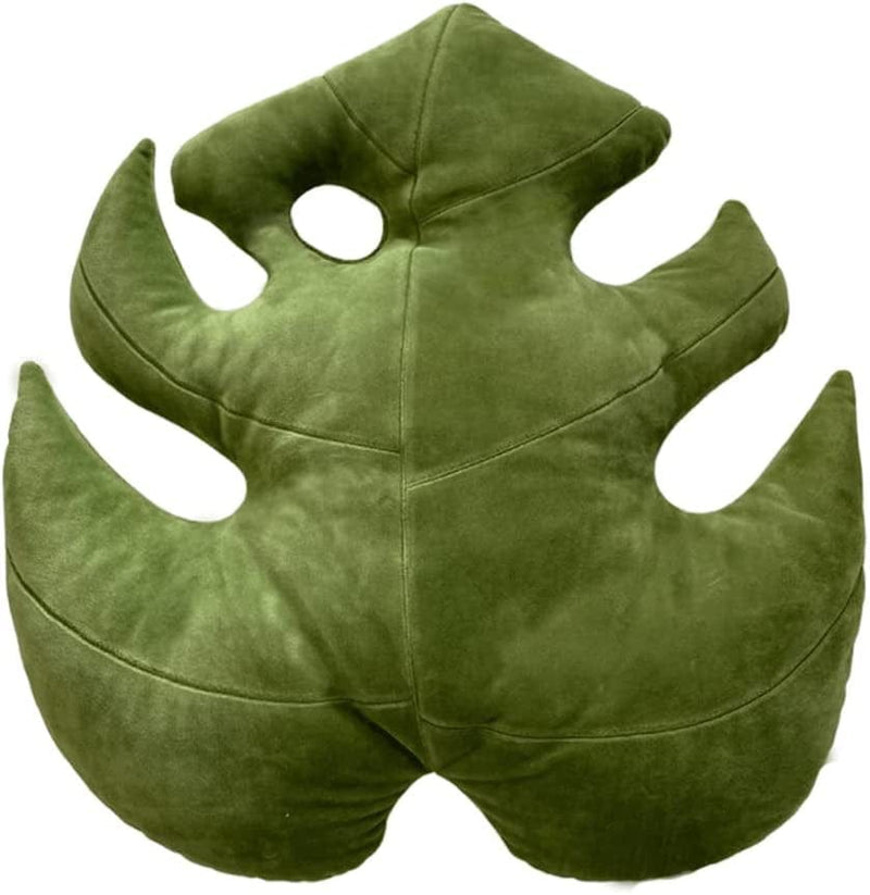 Green Philosophy Co. Plush Monstera Deliciosa Mossy Earth Leaf Shaped Throw Pillows for Couch Sofa Living Room Home Decor Gift for Plant Lovers and Friends Leaves Decoration Cushion Bedroom Home & Garden > Decor > Seasonal & Holiday Decorations Green Philosophy Co. Monstera Deliciosa Paradise Pink  