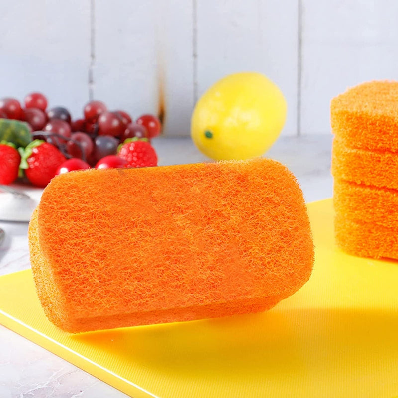 Gsergdk Sponges Cleaning Eraser Sponge Foam Pads Multi Functional Household Cleaning Kitchen Dish Sponge Stainless Appliance Polish (Orange, One Size) Home & Garden > Household Supplies > Household Cleaning Supplies GserGdK   