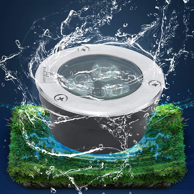 GUODDM LED Swimming Pool Underwater Light - Submersible LED Fountain Light, 3W Outdoor LED Spotlight IP68 Waterproof Very Slim LED Spotlight 304 Stainless Steel Outdoor, Lawn, Pond, Lighting Home & Garden > Pool & Spa > Pool & Spa Accessories GUODDM   