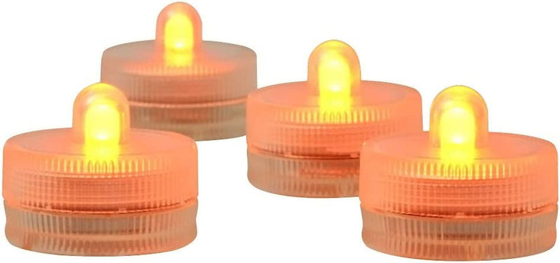 Halloween Lights Submersible LED Lights Cr2032 Battery Powered Underwater Waterproof LED Tea Light for Events Wedding Centerpieces Vase Floral Xmas Holidays Home Decor Lighting(Pack of 12) (Blue) Home & Garden > Pool & Spa > Pool & Spa Accessories Shenzhen Kitosun Tech., Co., Ltd Orange  