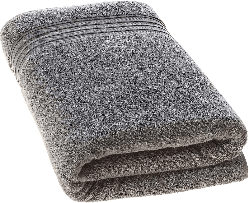 Hammam Linen Cool Grey Bath Towels 4-Pack - 27x54 Soft and Absorbent, Premium Quality Perfect for Daily Use 100% Cotton Towel Home & Garden > Linens & Bedding > Towels Hammam Linen Cool Grey 35" x 70" Jumbo Large Towels 