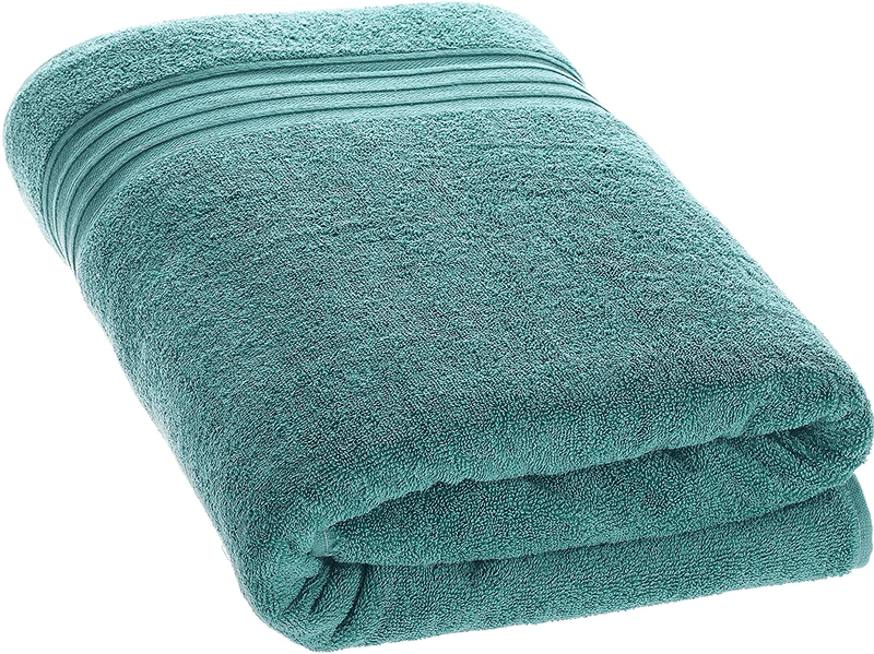 Hammam Linen Cool Grey Bath Towels 4-Pack - 27x54 Soft and Absorbent, Premium Quality Perfect for Daily Use 100% Cotton Towel Home & Garden > Linens & Bedding > Towels Hammam Linen Green Water 35" x 70" Jumbo Large Towels 