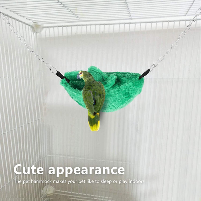 Hamster Hammock Bed, Pet Swing Cage, Hanging Swing Bed, for Hamsters Pet Accessories Pet Bed Birds(Green) Animals & Pet Supplies > Pet Supplies > Bird Supplies > Bird Cages & Stands BUUA   