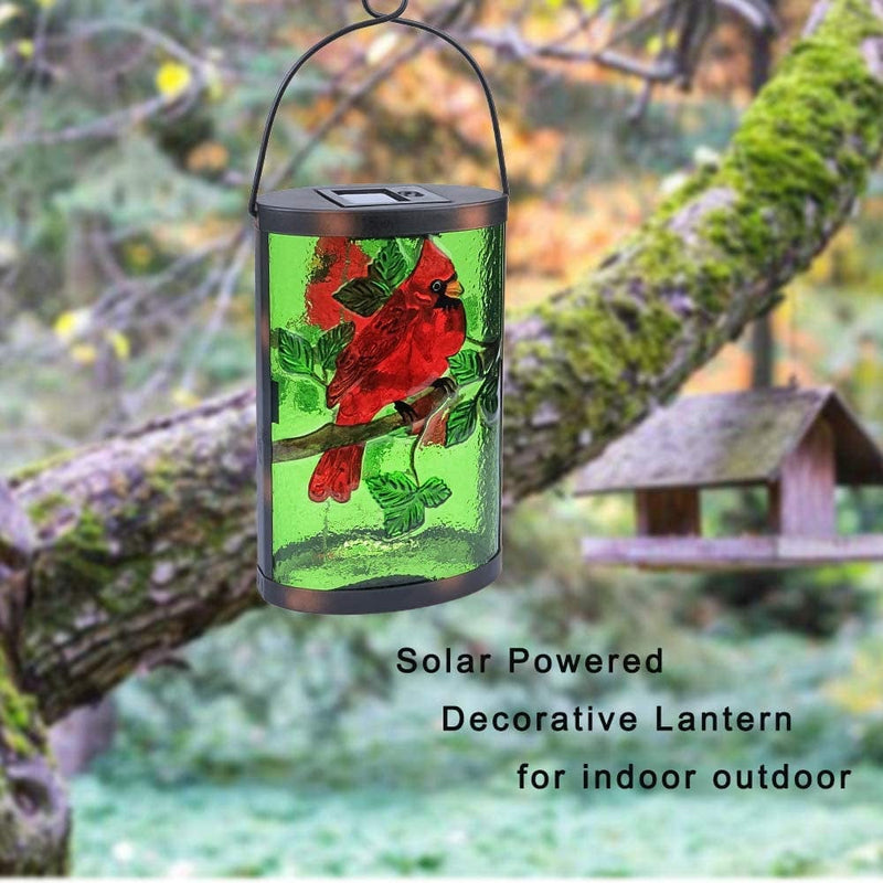 Hanging Solar Lantern Outdoor Decorative Waterproof LED Solar Cardinal Lights Tabletop Lamp for Outdoor Patio Garden Home & Garden > Lighting > Lamps ONLYMONKEY   