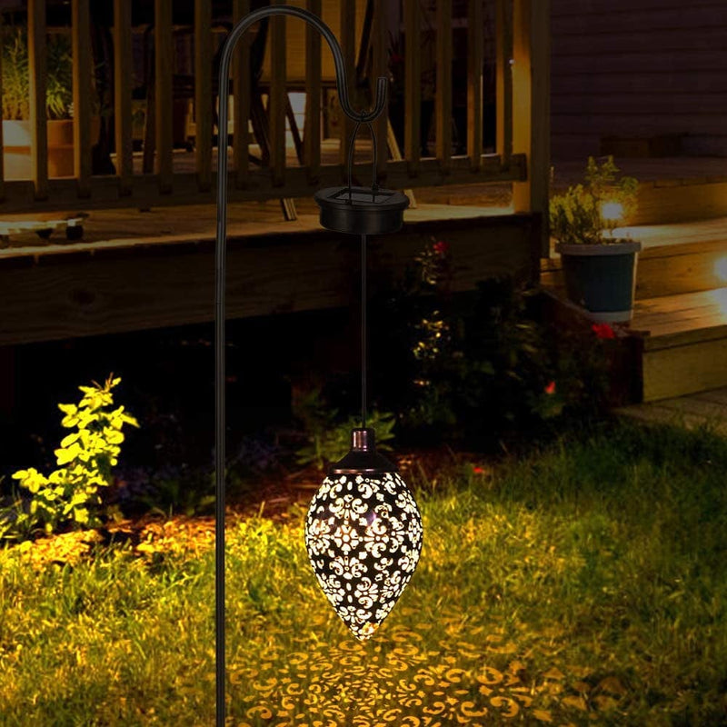 Hanging Solar Lights Tomshine Solar Lantern LED Garden Lights Metal Lamp Waterproof for Outdoor Hanging Decor Home & Garden > Lighting > Lamps Tomshine   