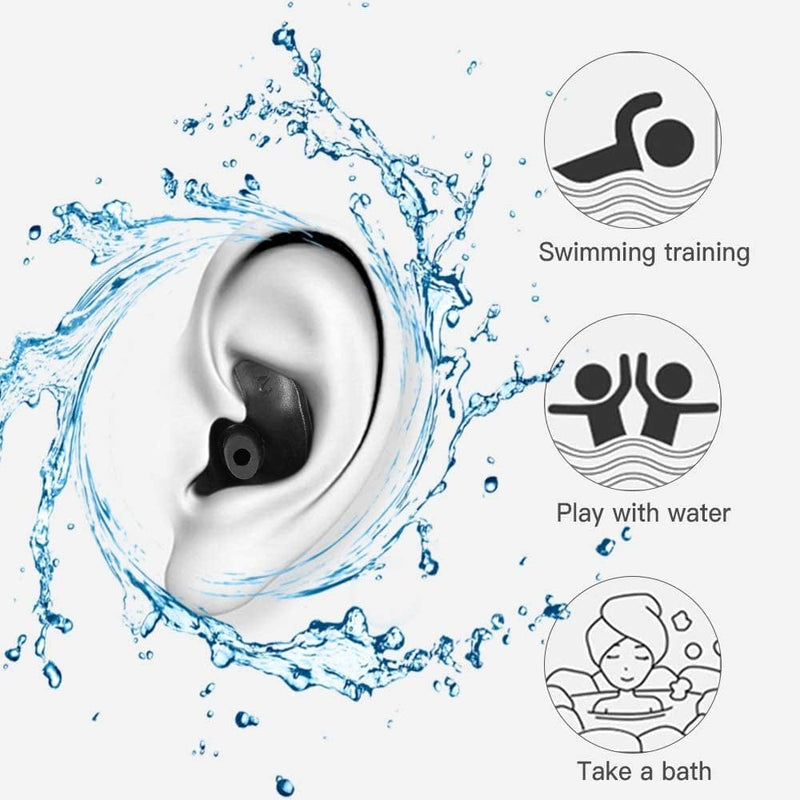 HAOZHAO 1 Pair/2Pcs Earplugs Eco-Friendly Silicone Waterproof Dust-Proof Soft Earplugs Diving Water Sports Swimming Accessories Earplugs (Color : Blue) Sporting Goods > Outdoor Recreation > Boating & Water Sports > Swimming HAOZHAO   