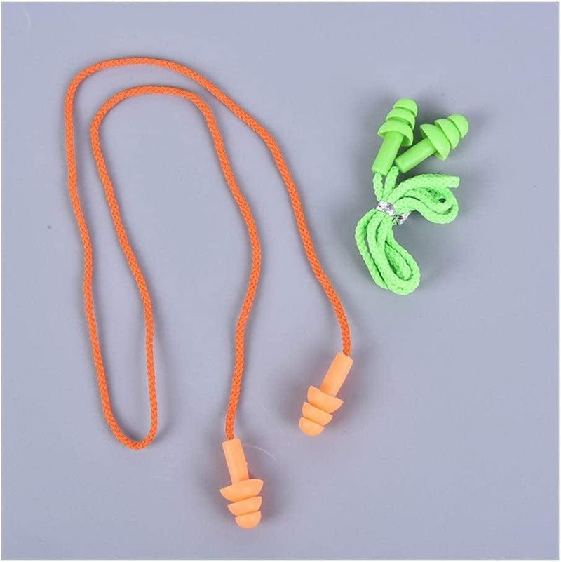 HAOZHAO 1 Pair of Adult Swimmer Diving Belt Rope Soft Anti-Noise Earplugs Waterproof Swimming Silicone Swimming Earplugs (Color : Green) Sporting Goods > Outdoor Recreation > Boating & Water Sports > Swimming HAOZHAO   