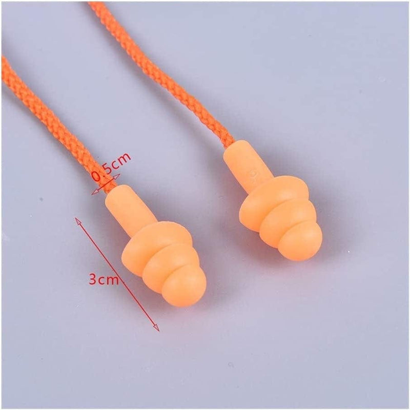 HAOZHAO 1 Pair of Adult Swimmer Diving Belt Rope Soft Anti-Noise Earplugs Waterproof Swimming Silicone Swimming Earplugs (Color : Green) Sporting Goods > Outdoor Recreation > Boating & Water Sports > Swimming HAOZHAO   